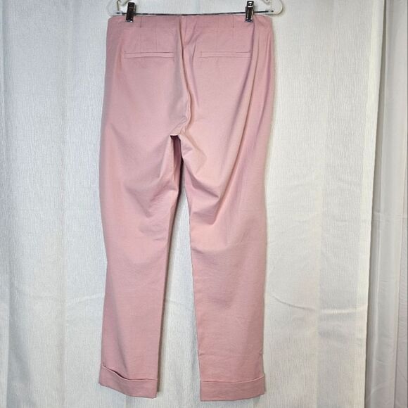 J. Jill Premium Bi-Stretch Pink Pull On Cuffed Casual Loose Fit Cropped Pants - Picture 3 of 11